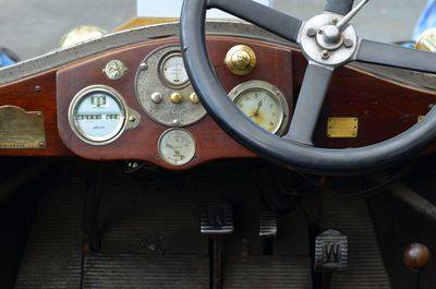 Close-up of vintage car