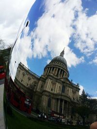 View of cathedral against cloudy sky