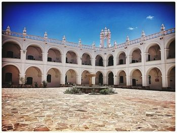 Low angle view of historical building