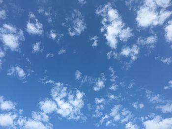 Low angle view of cloudy sky