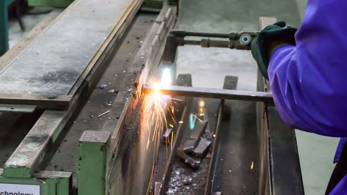Man working in factory