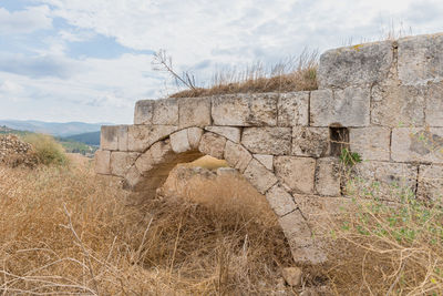 View of old ruined building