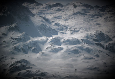 Scenic view of snowcapped mountain