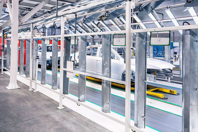 View of car manufacturing in factory