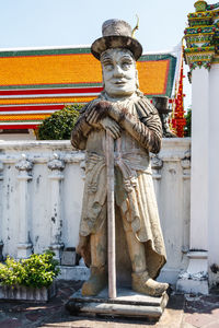 Statue of historic building