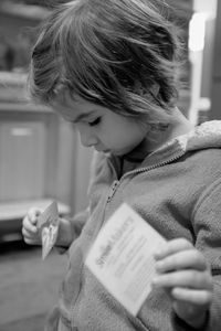 Close-up of young woman