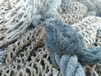 Full frame shot of fishing net