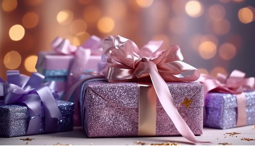 Close-up of christmas decorations on table