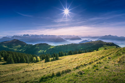 Scenic view of landscape against sky