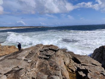 Scenic view of sea against sky