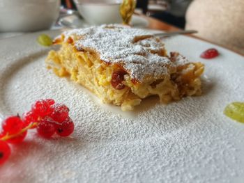 Close-up of cake on plate