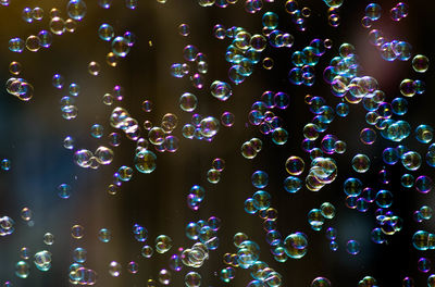 Close-up of bubbles