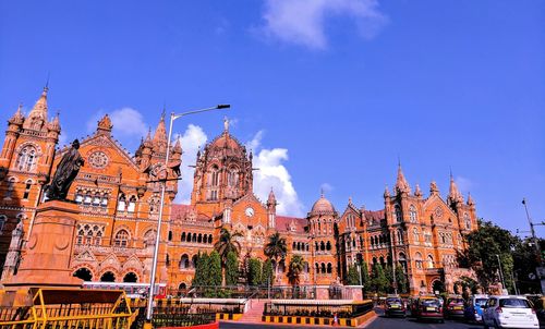 View of cathedral against blue sky