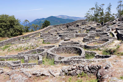 View of old ruins against sky