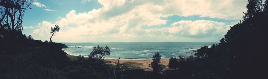 Panoramic view of sea against sky