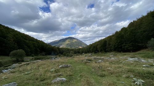 Panoramic view of landscape against sky