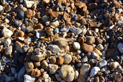 Full frame shot of pebbles