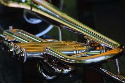 Detail shot of musical equipment