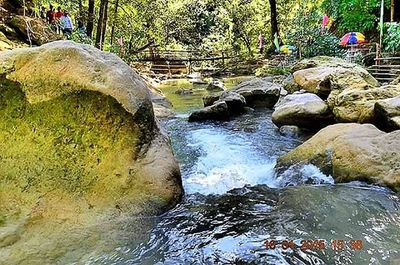 River flowing through rocks