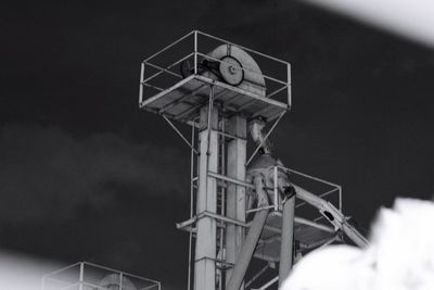 Low angle view of tower against sky