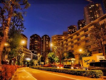 City street at night