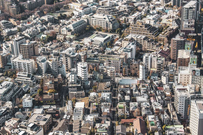 High angle view of cityscape