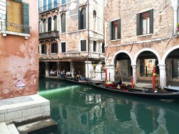 Reflection of buildings in canal