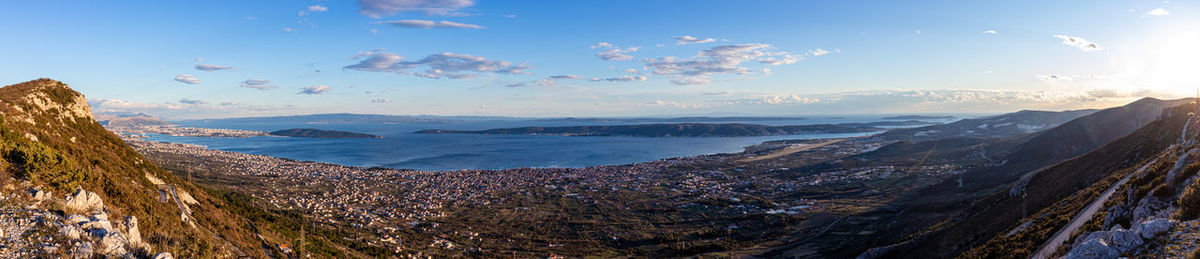 Panoramic view of landscape against sky