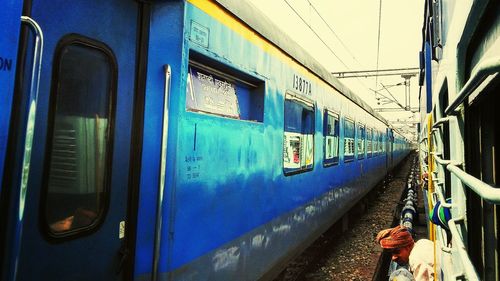 Train at railroad station