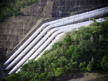 High angle view of factory