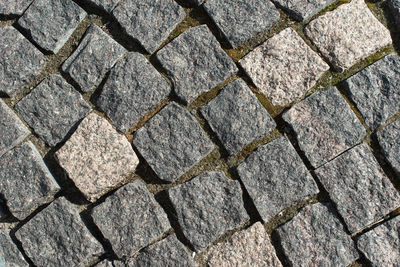 Full frame shot of stone ground covering city square 