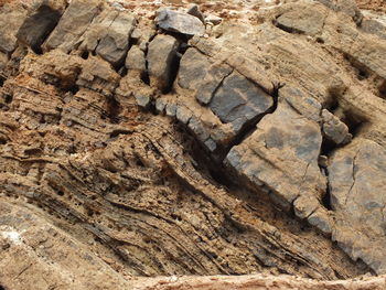 Full frame shot of rock formation