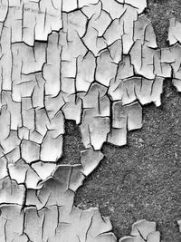 Full frame shot of cracked wall