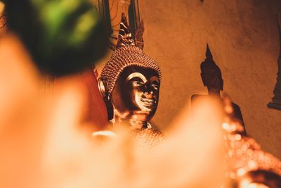 Close-up of buddha statue