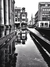 Canal along buildings