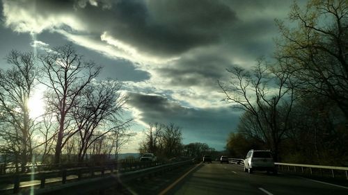 Road passing through landscape