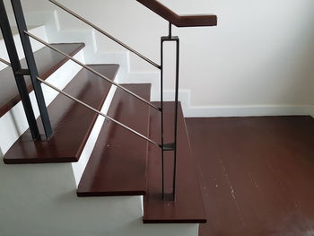 Low angle view of staircase at home