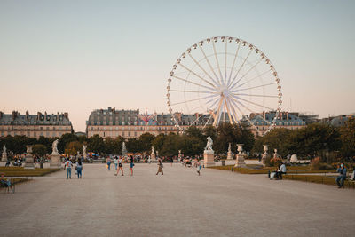 Jardin des tuileries - summer in paris, france