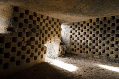 Interior of stone home