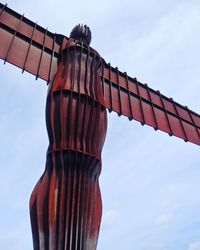 Angel of the north against sky