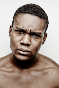 Portrait of young man, studio shot