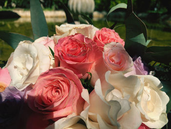 Close-up of rose bouquet