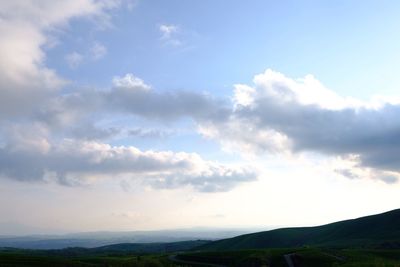 Scenic view of landscape against sky
