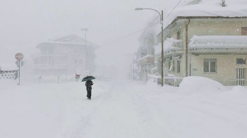 Man in snow