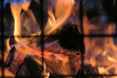 Close-up of fire