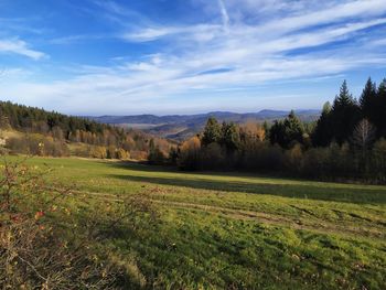 Scenic view of landscape against sky