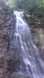 Scenic view of river flowing through rocks