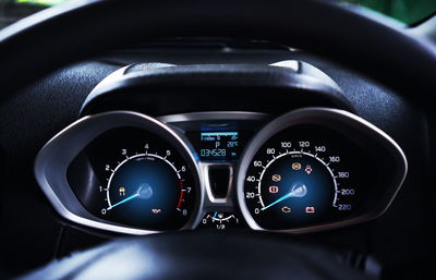 Speedometer of car