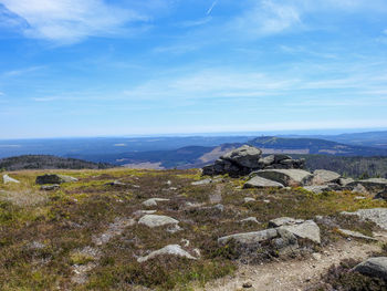 Scenic view of landscape against sky