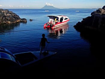 Scenic view of calm sea